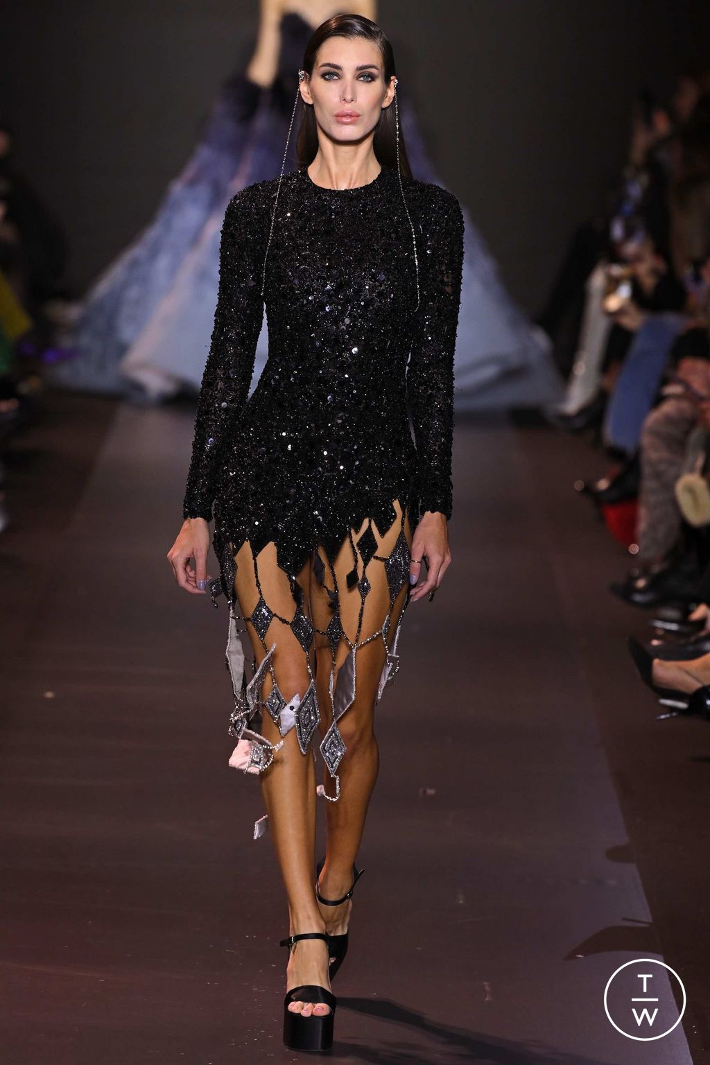 Fashion Week Paris Spring/Summer 2023 look 80 from the Georges Hobeika collection couture
