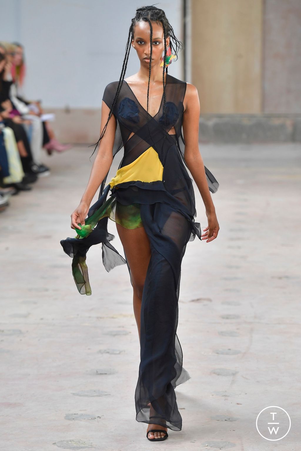 Fashion Week London Spring/Summer 2023 look 12 from the Fashion East collection womenswear