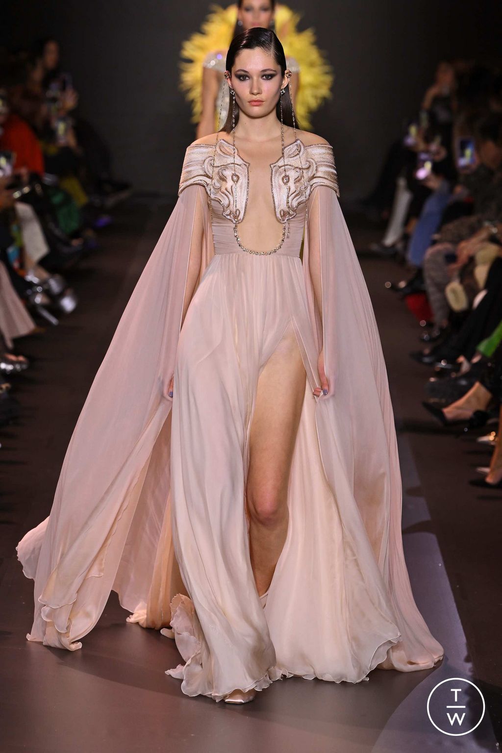 Fashion Week Paris Spring/Summer 2023 look 48 from the Georges Hobeika collection couture