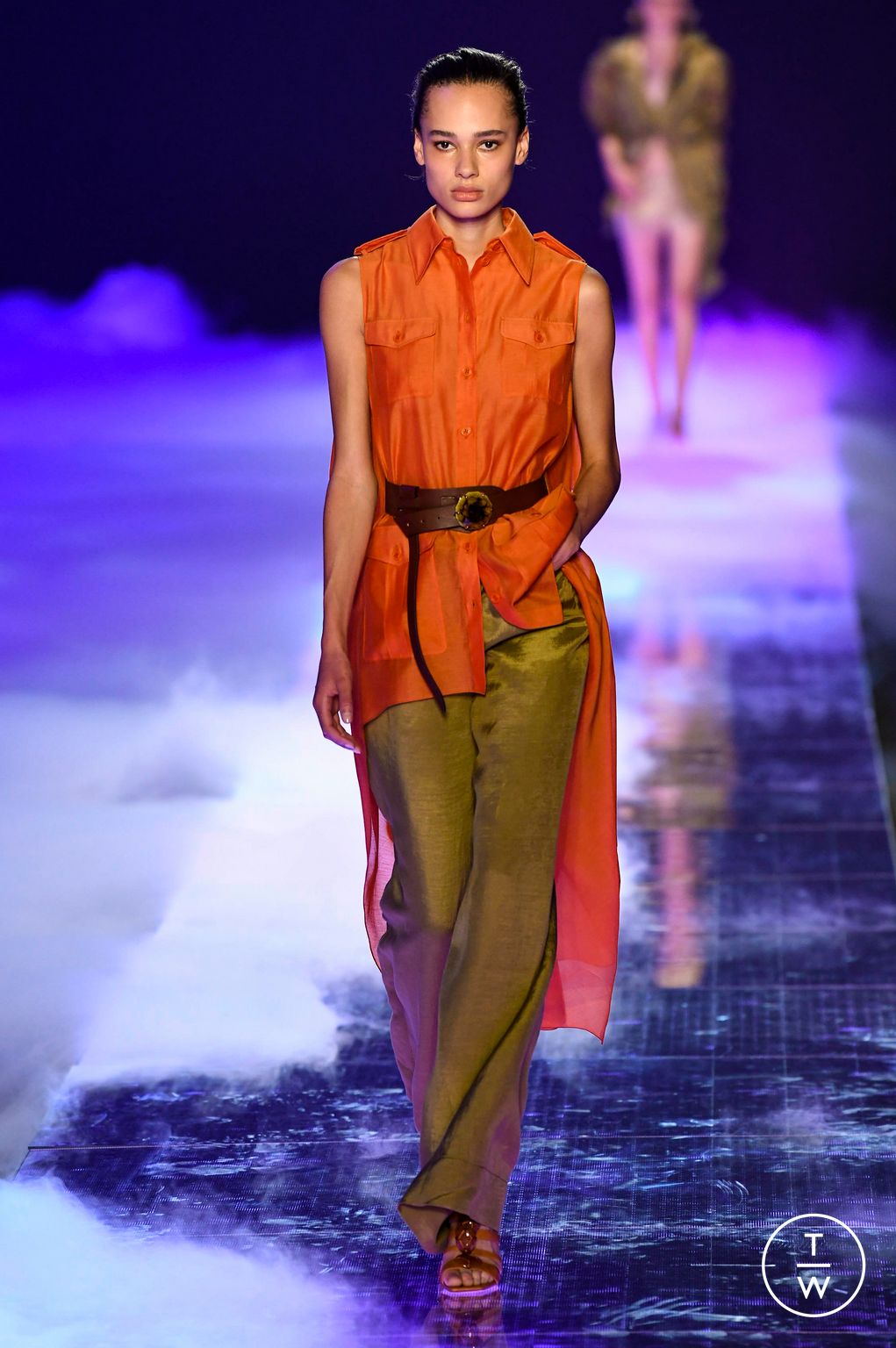 Fashion Week Milan Spring/Summer 2023 look 14 from the Alberta Ferretti collection womenswear