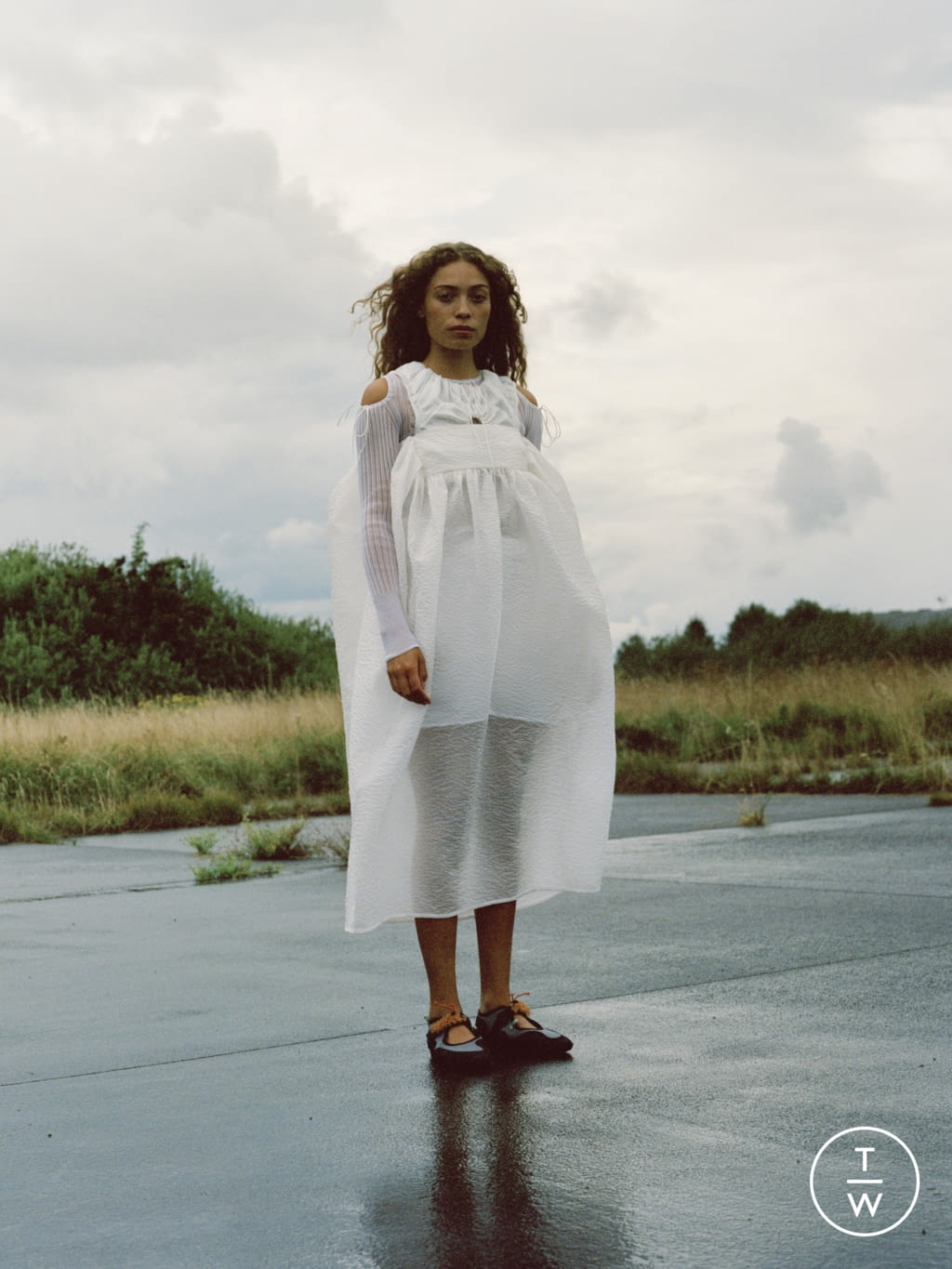 Fashion Week Paris Spring/Summer 2022 look 13 from the Cecilie Bahnsen collection womenswear