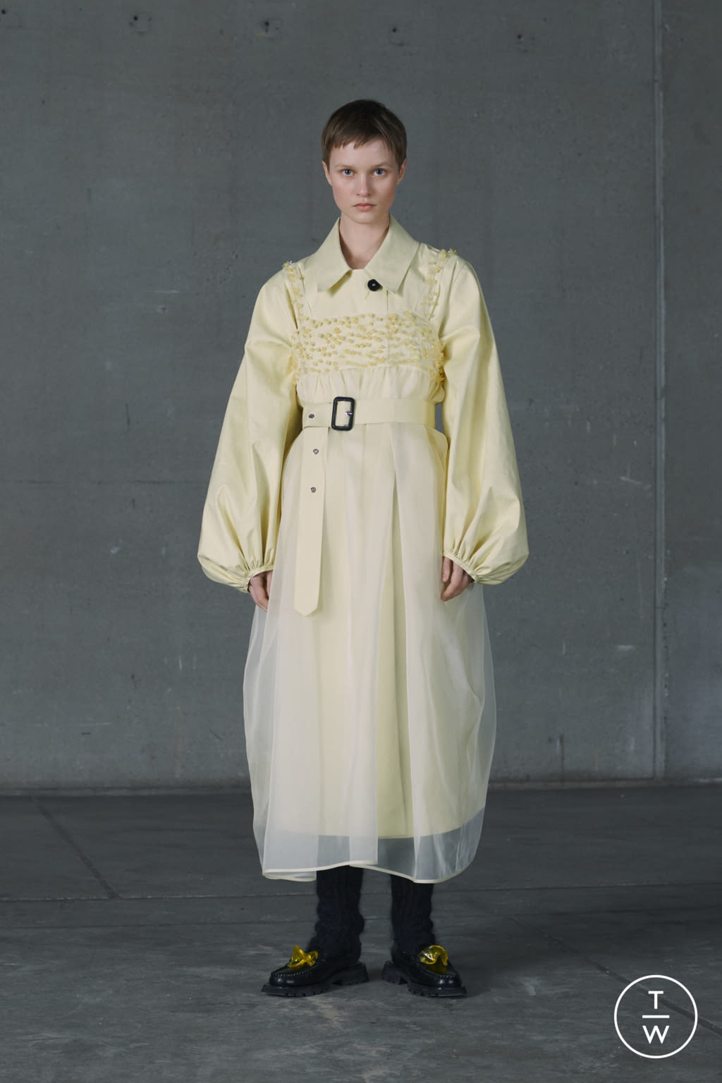 Fashion Week Paris Fall/Winter 2021 look 10 from the Cecilie Bahnsen collection 女装