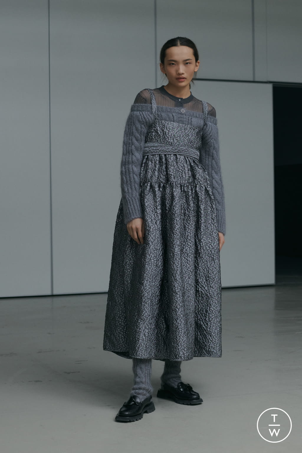 Fashion Week Paris Fall/Winter 2021 look 6 from the Cecilie Bahnsen collection 女装