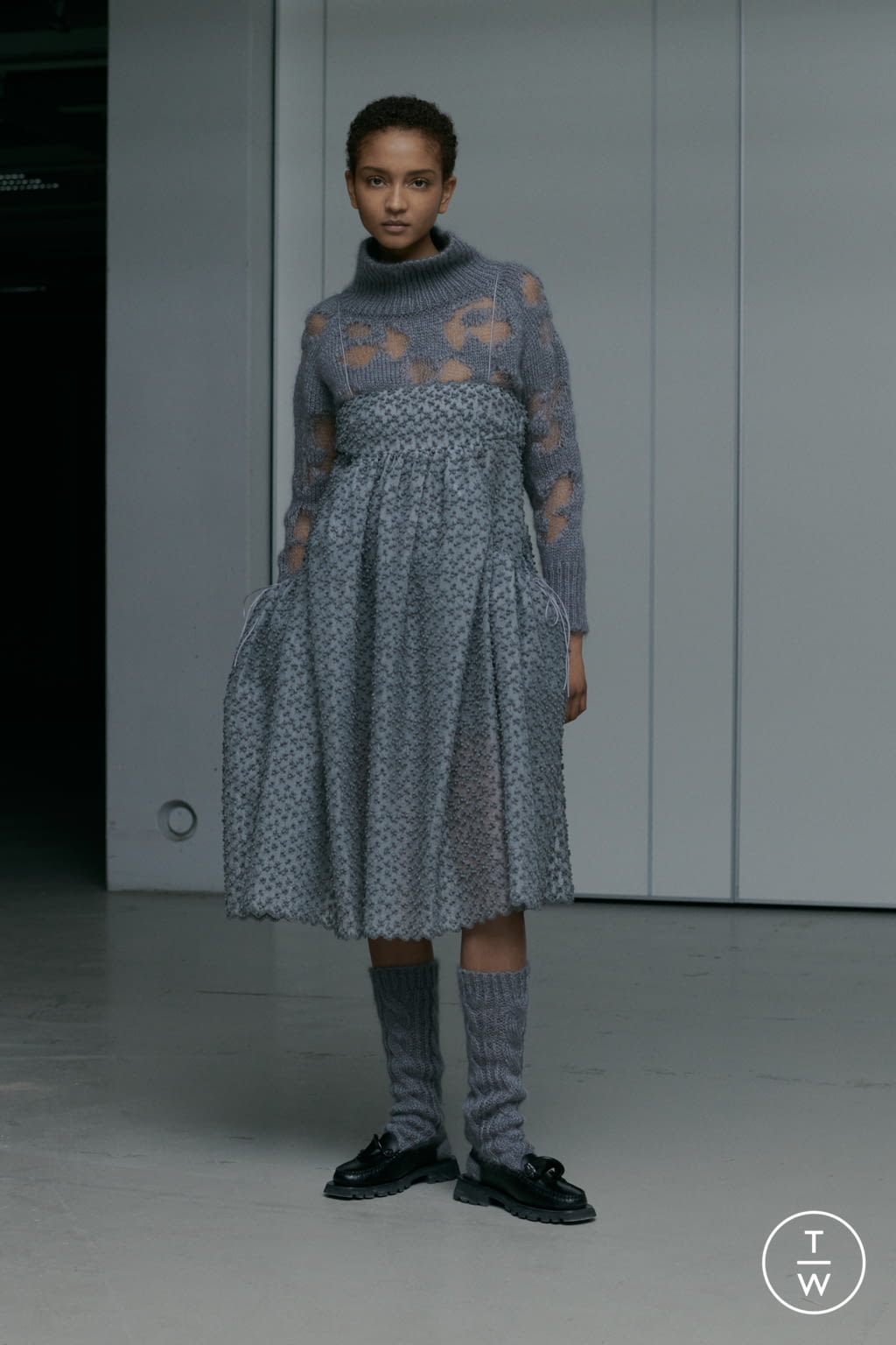 Fashion Week Paris Fall/Winter 2021 look 7 from the Cecilie Bahnsen collection 女装