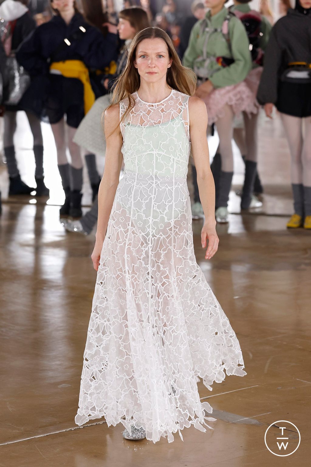 Fashion Week Paris Fall/Winter 2026 look 10 from the Cecilie Bahnsen collection womenswear