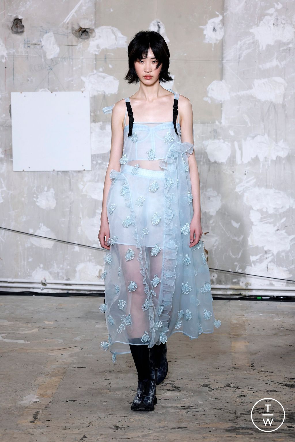 Fashion Week Paris Spring/Summer 2025 look 24 from the Cecilie Bahnsen collection womenswear