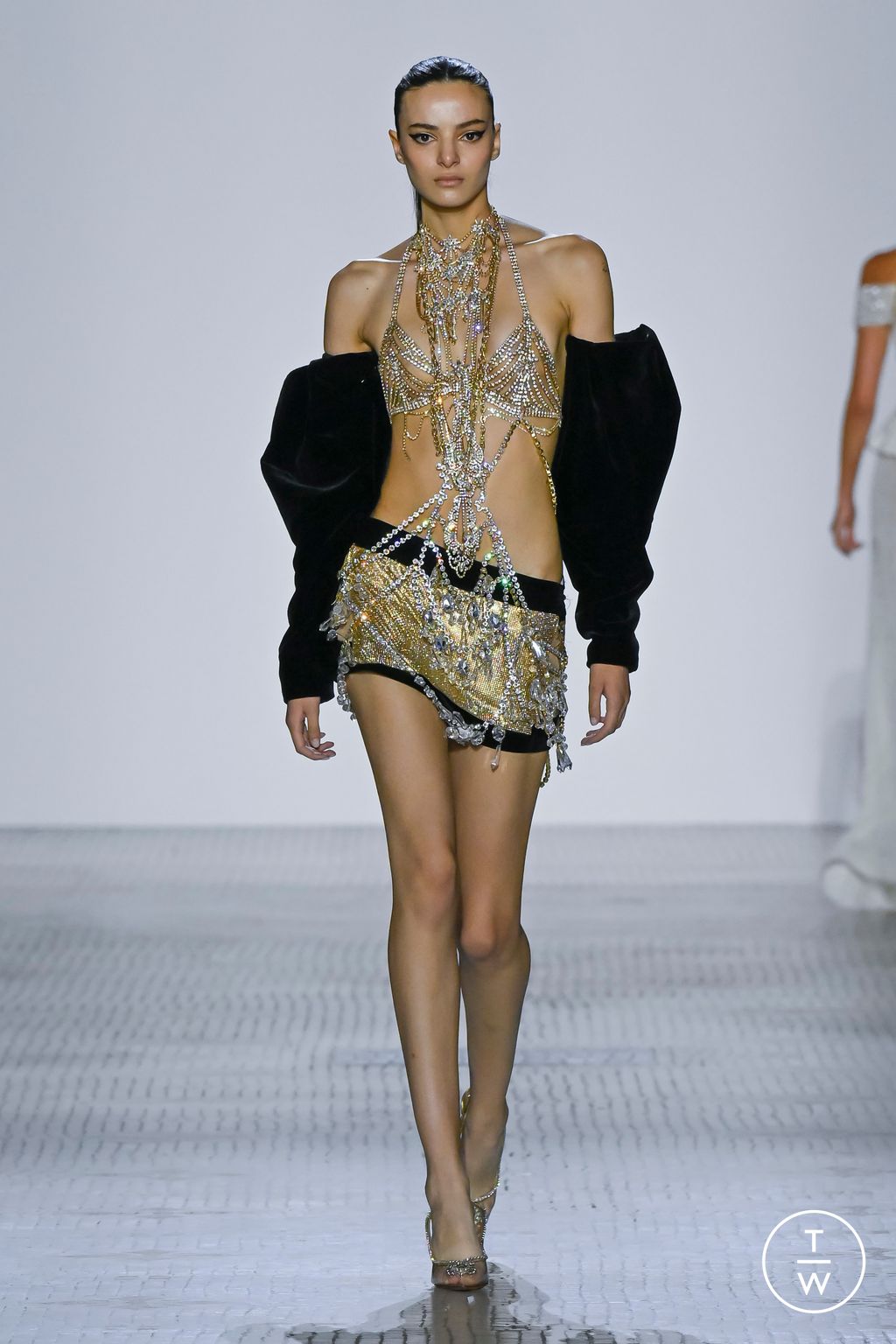 Fashion Week Paris Fall/Winter 2023 look 19 from the Celia Kritharioti collection 高级定制