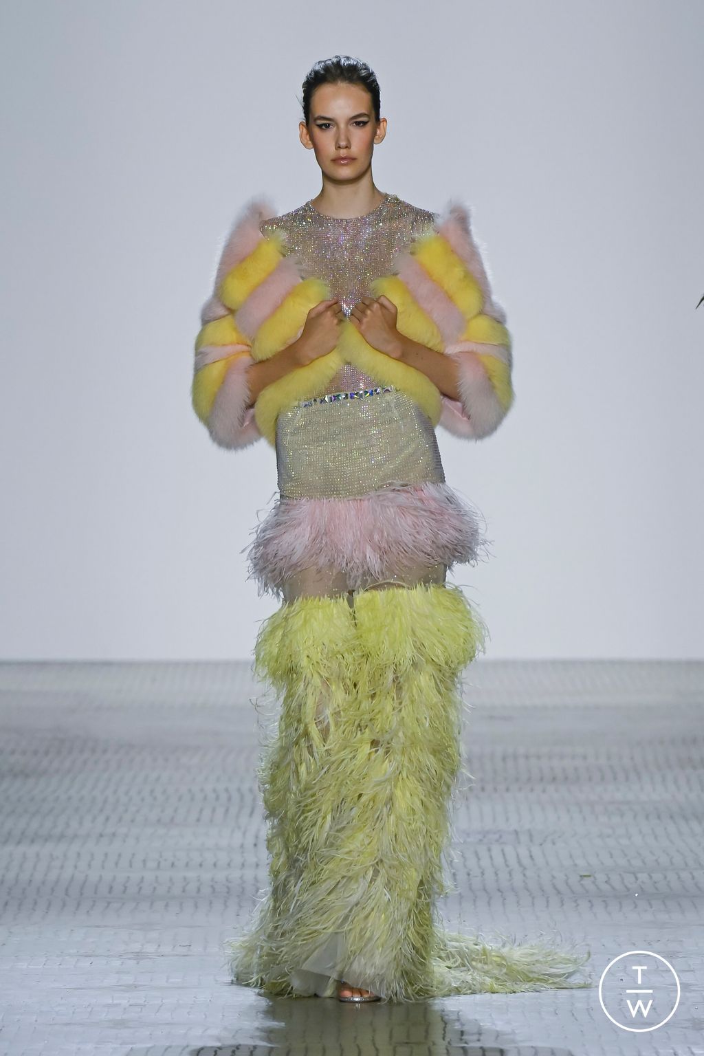 Fashion Week Paris Fall/Winter 2023 look 47 from the Celia Kritharioti collection couture