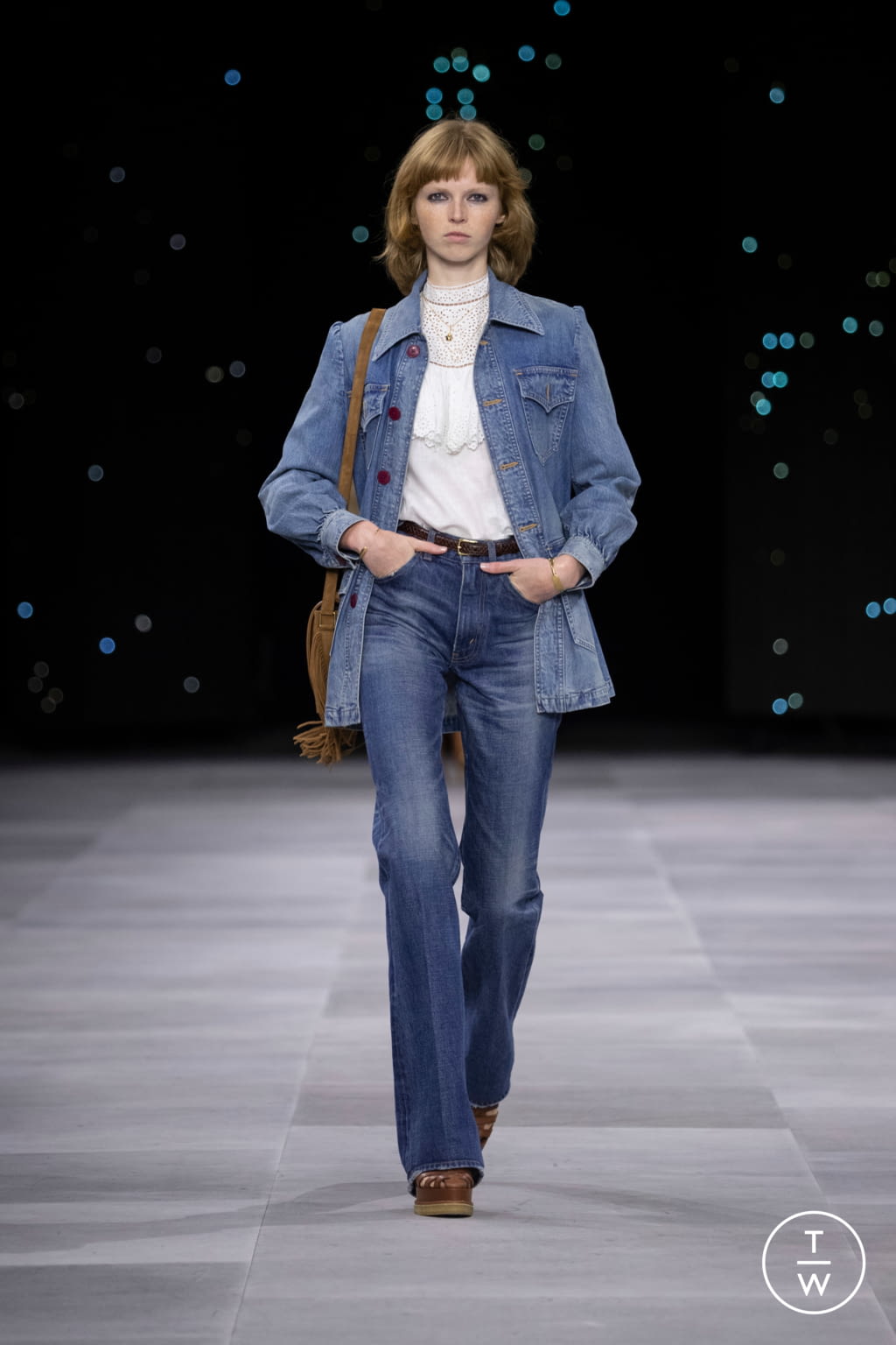 Fashion Week Paris Spring/Summer 2020 look 44 from the Celine collection womenswear