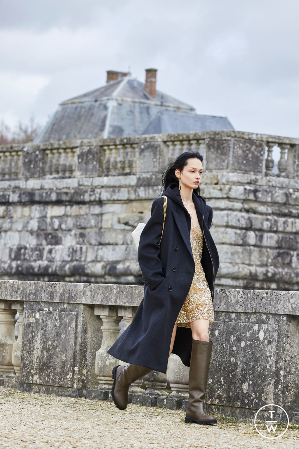 Fashion Week Paris Fall/Winter 2021 look 16 de la collection Celine womenswear