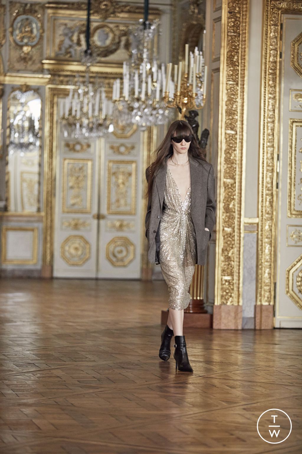 Fashion Week Paris Fall/Winter 2022 look 3 from the Celine collection womenswear