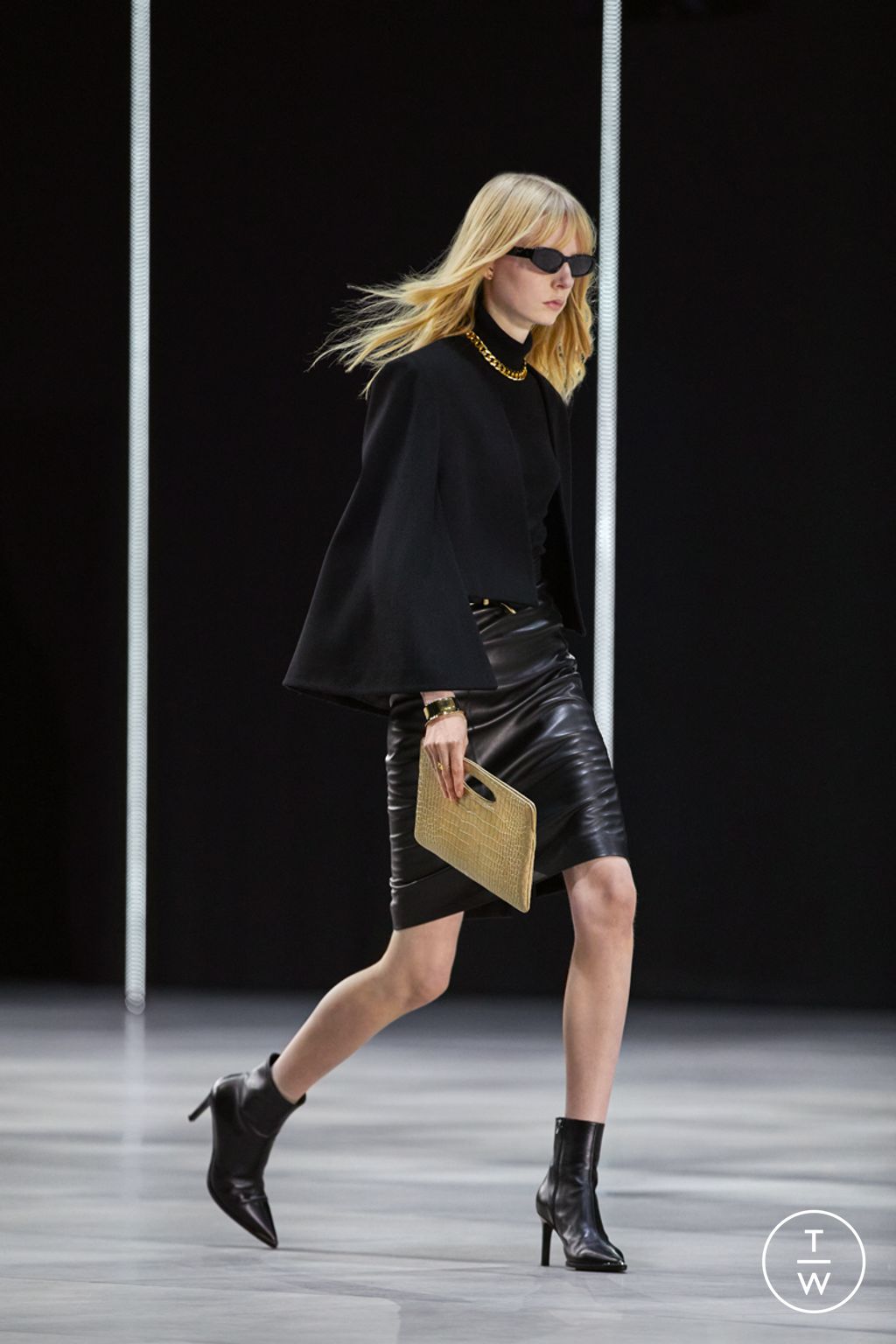 Fashion Week Paris Fall/Winter 2022 look 50 de la collection Celine womenswear