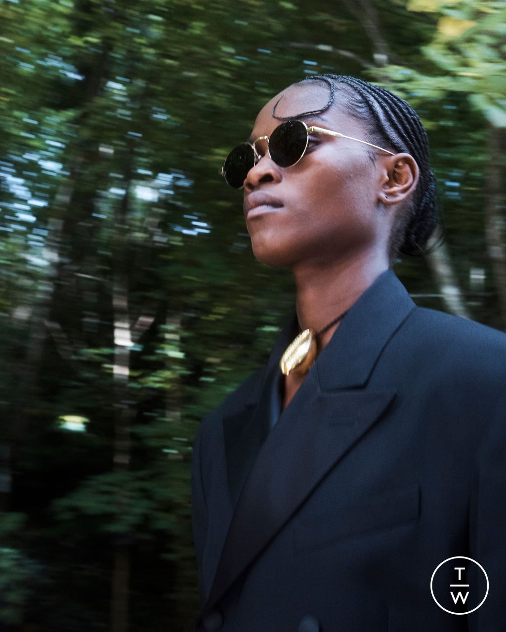 Fashion Week Paris Spring/Summer 2026 look 1 from the Celine collection womenswear accessories