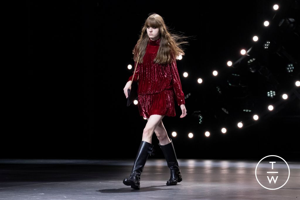 Fashion Week Paris Fall/Winter 2023 look 39 de la collection Celine womenswear