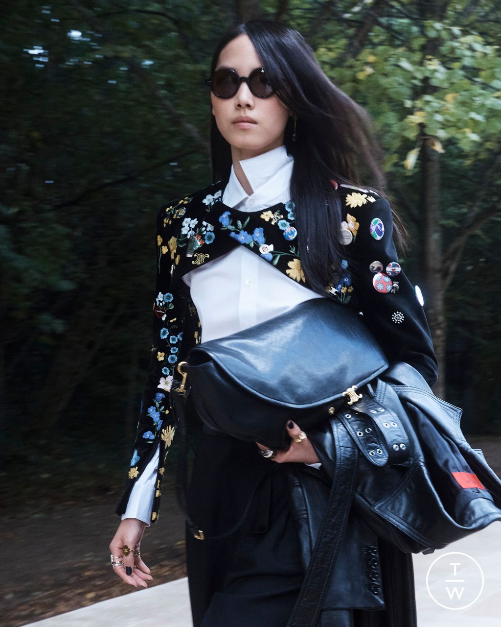 Fashion Week Paris Spring/Summer 2026 look 13 from the Celine collection womenswear accessories