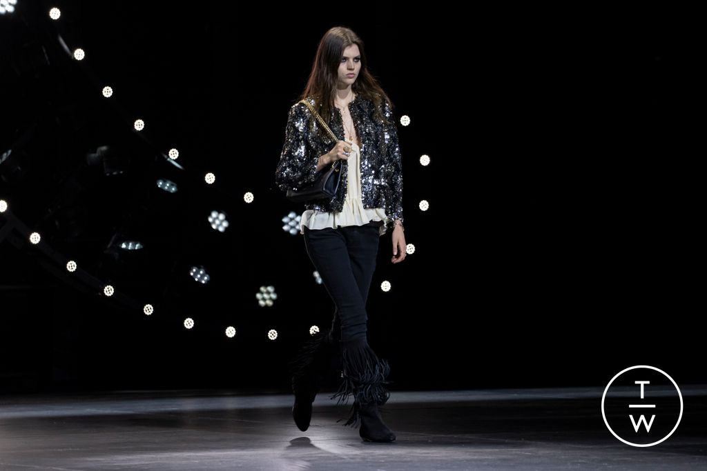 Fashion Week Paris Fall/Winter 2023 look 50 de la collection Celine womenswear