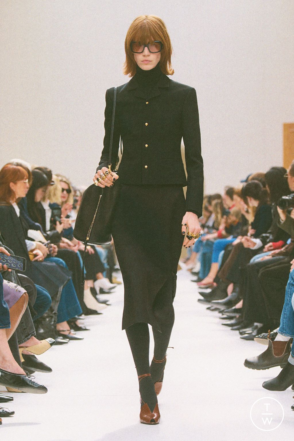 Fashion Week Paris Fall/Winter 2026 look 62 from the Celine collection 女装