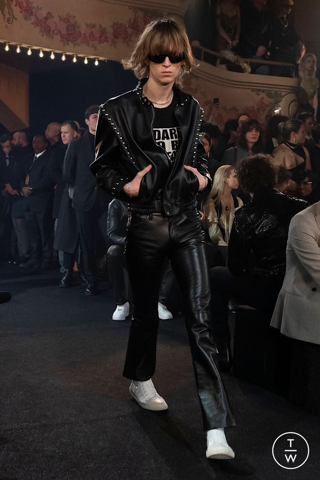Fashion Week Paris Fall/Winter 2023 look 4 from the Celine collection 男装
