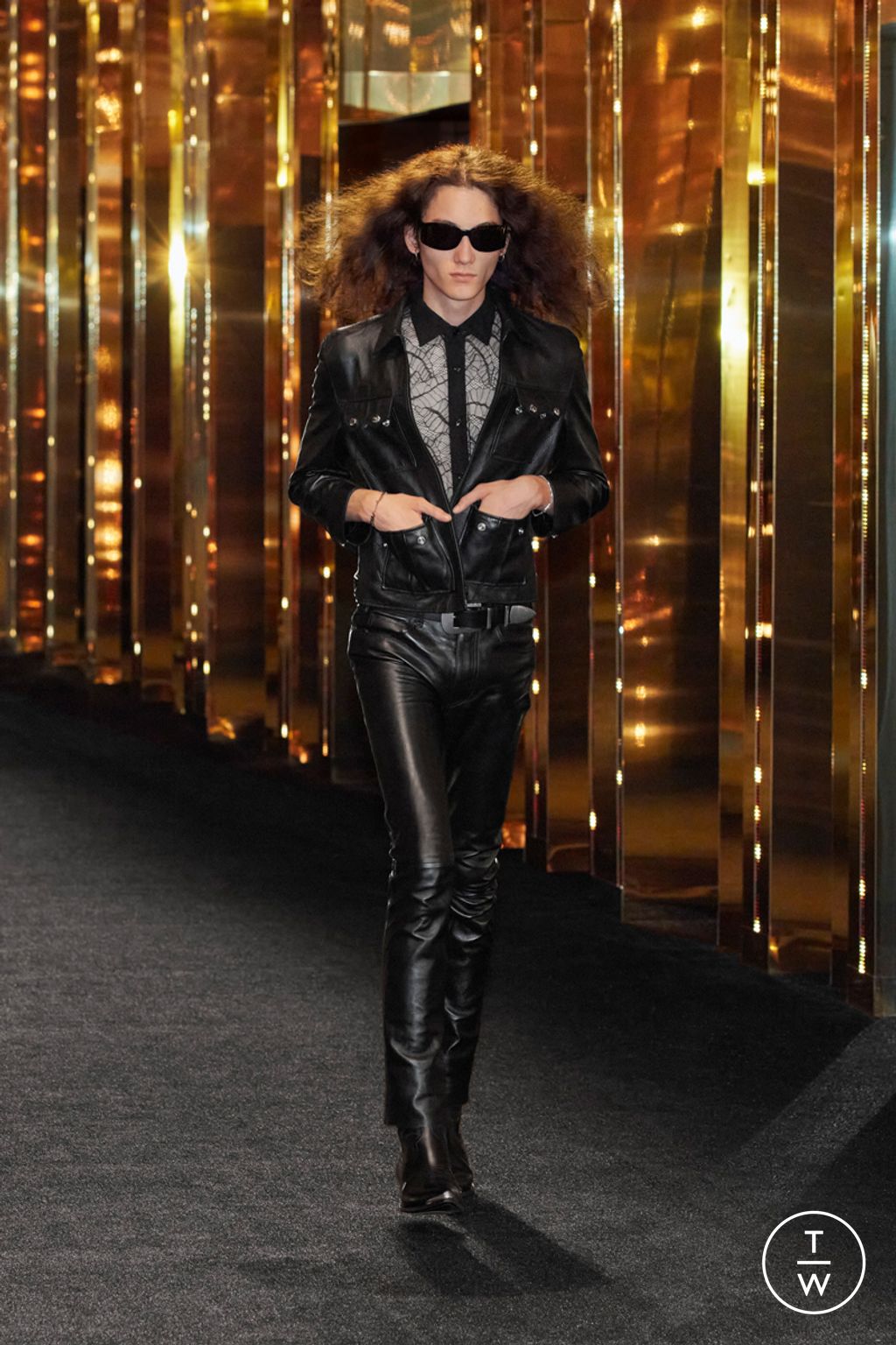 Fashion Week Paris Spring/Summer 2024 look 12 from the Celine collection 男装