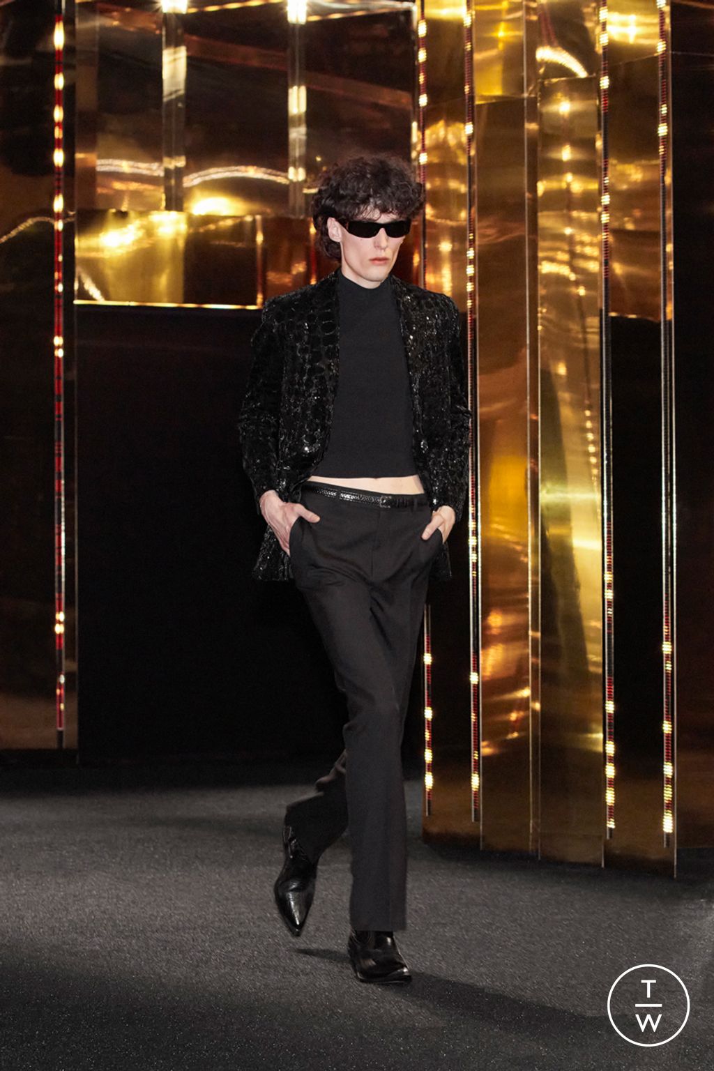 Fashion Week Paris Spring/Summer 2024 look 13 from the Celine collection 男装
