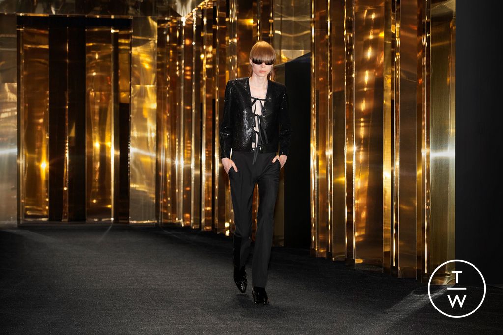 Fashion Week Paris Spring/Summer 2024 look 35 from the Celine collection menswear