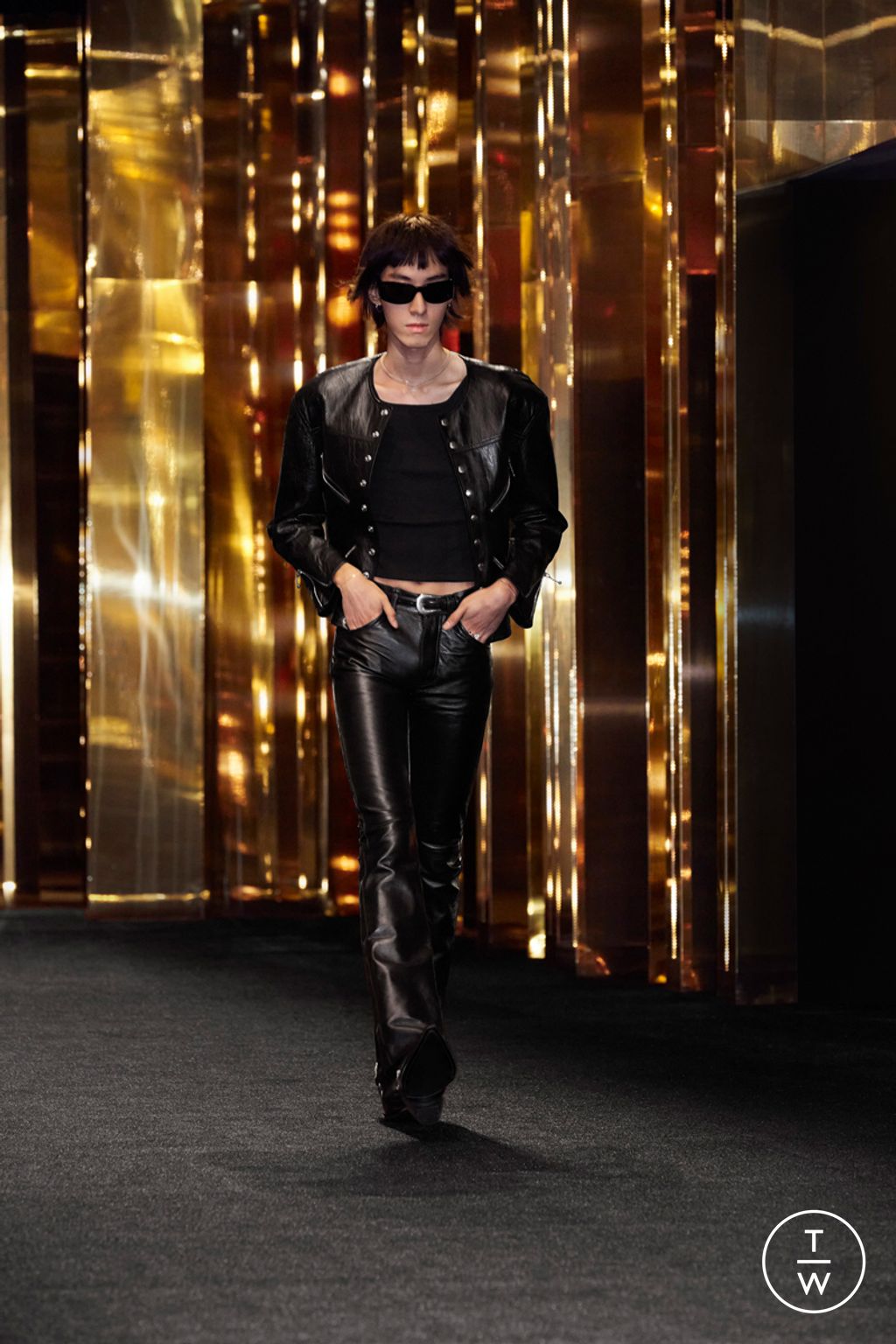 Fashion Week Paris Spring/Summer 2024 look 6 from the Celine collection 男装