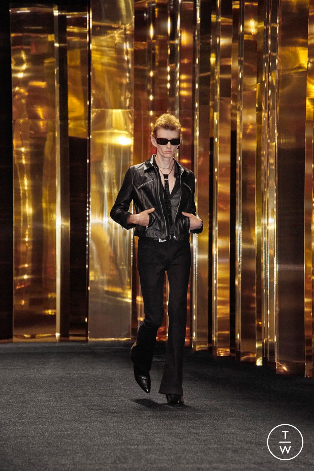 Fashion Week Paris Spring/Summer 2024 look 7 from the Celine collection menswear