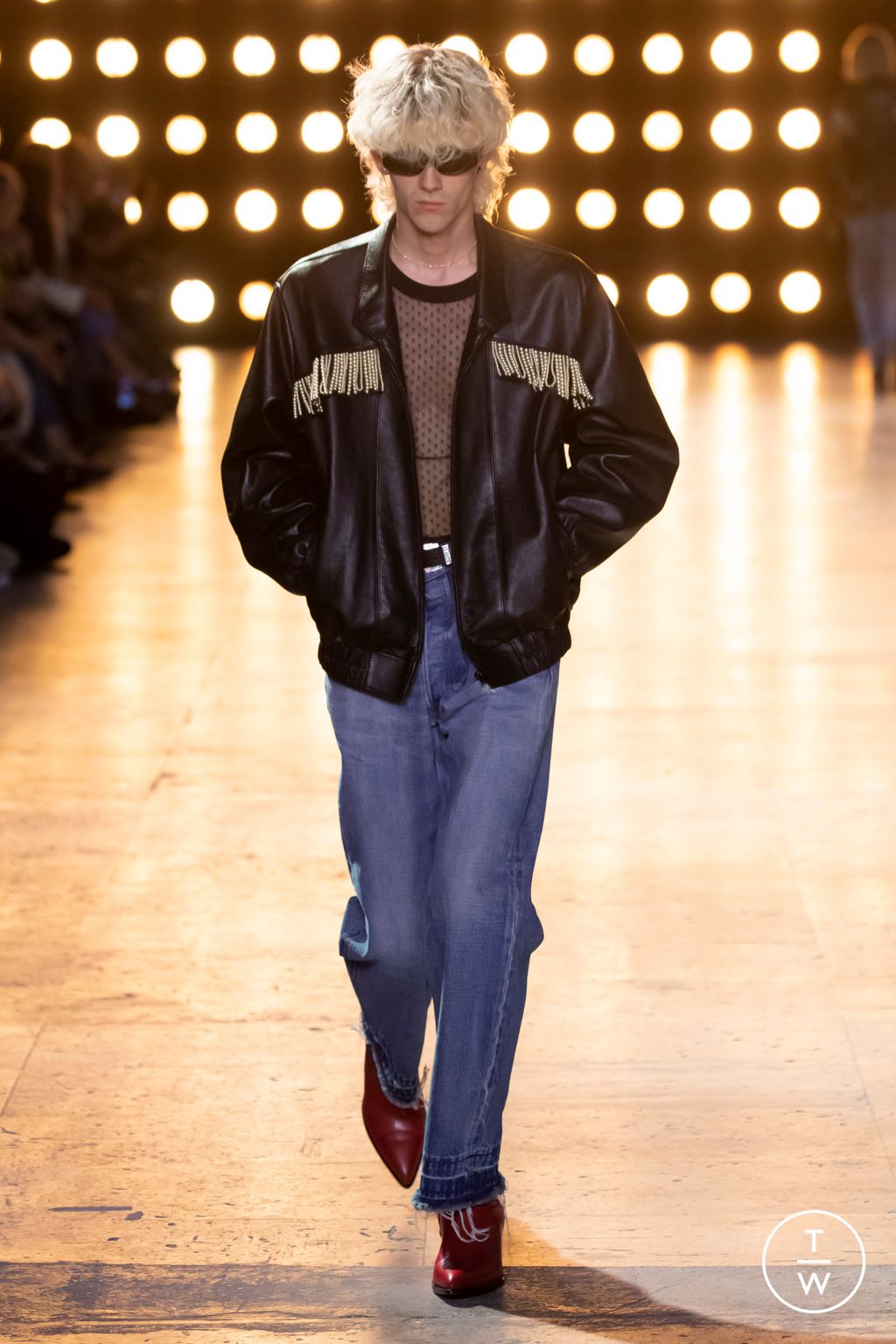 Fashion Week Paris Spring/Summer 2023 look 6 from the Celine collection 男装