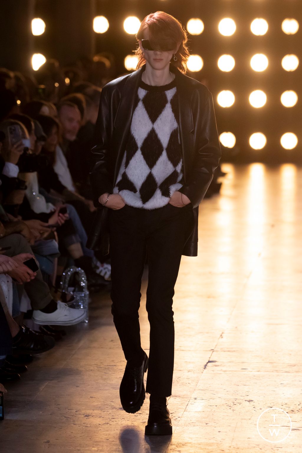 Fashion Week Paris Spring/Summer 2023 look 19 from the Celine collection menswear