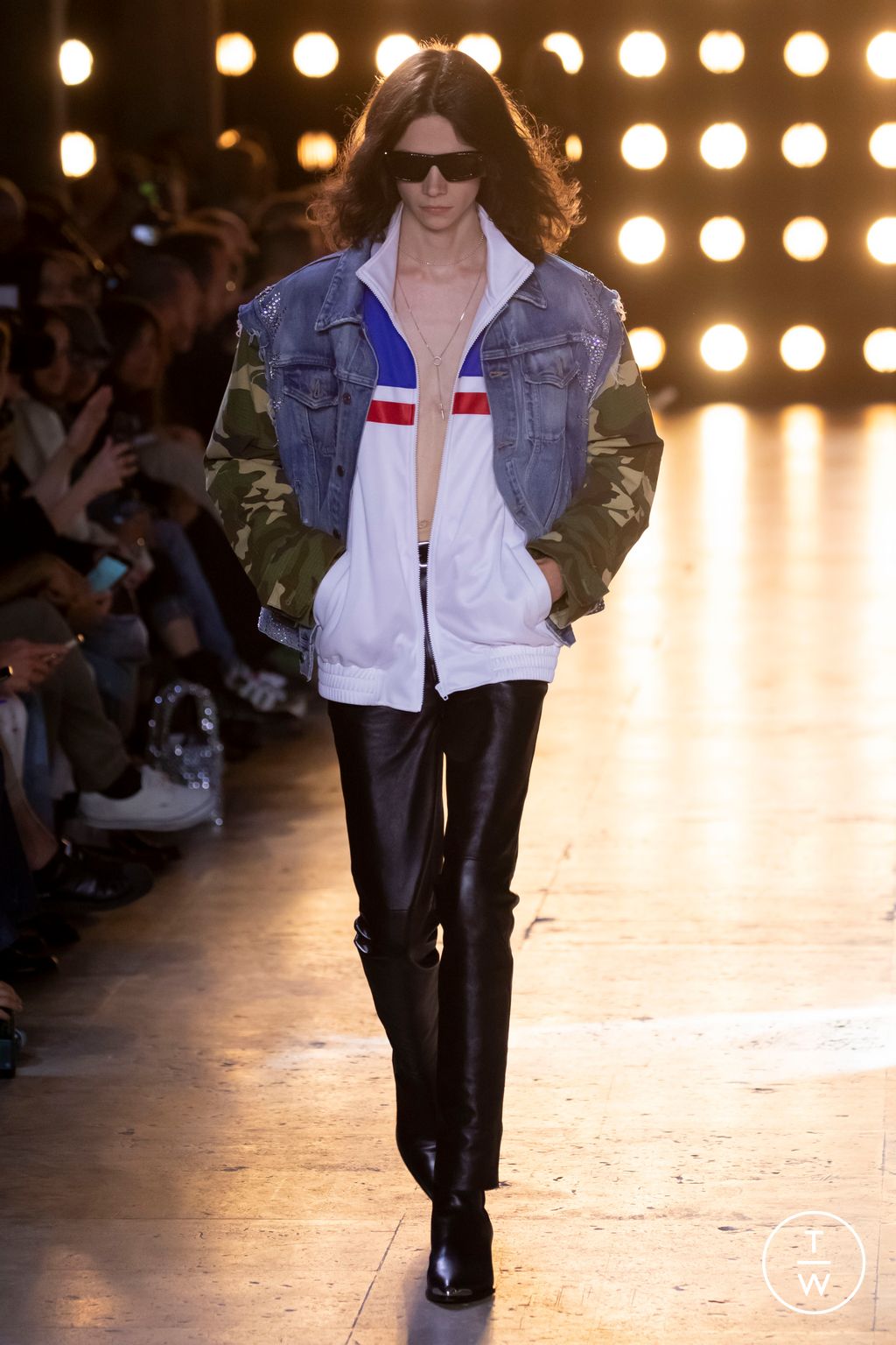 Fashion Week Paris Spring/Summer 2023 look 45 from the Celine collection menswear