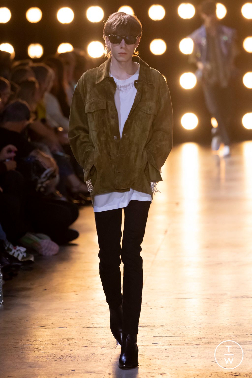 Fashion Week Paris Spring/Summer 2023 look 47 from the Celine collection 男装