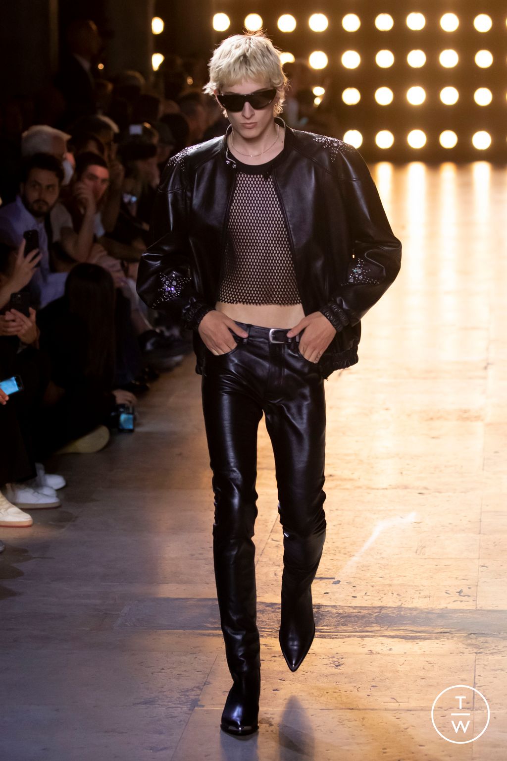 Fashion Week Paris Spring/Summer 2023 look 60 from the Celine collection menswear