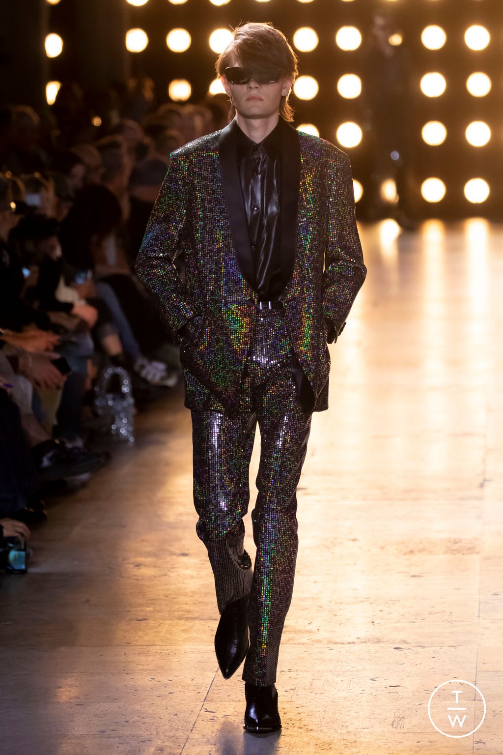 Fashion Week Paris Spring/Summer 2023 look 61 from the Celine collection menswear