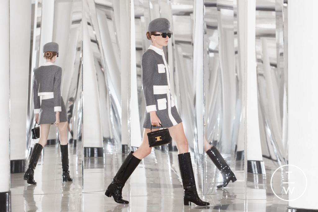 Fashion Week Paris Fall/Winter 2024 look 18 from the Celine collection 女装