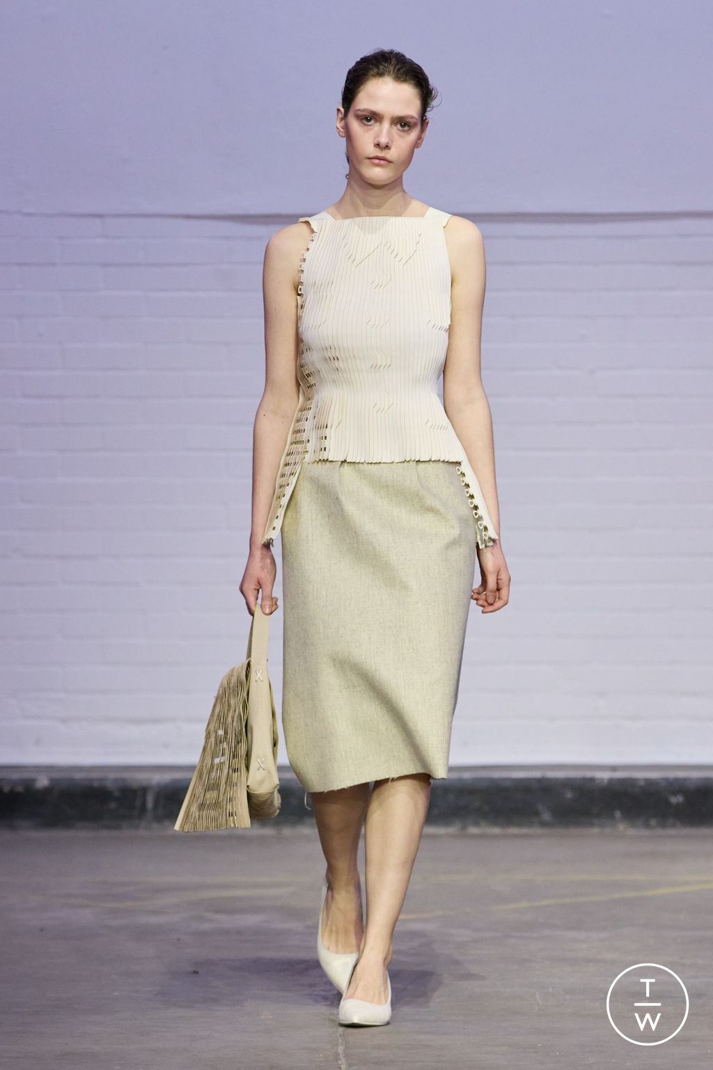 Fashion Week London Fall/Winter 2026 look 36 from the Central Saint Martins collection womenswear