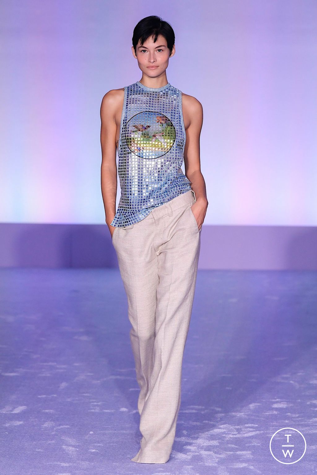 Fashion Week New York Spring/Summer 2023 look 4 de la collection Brandon Maxwell womenswear