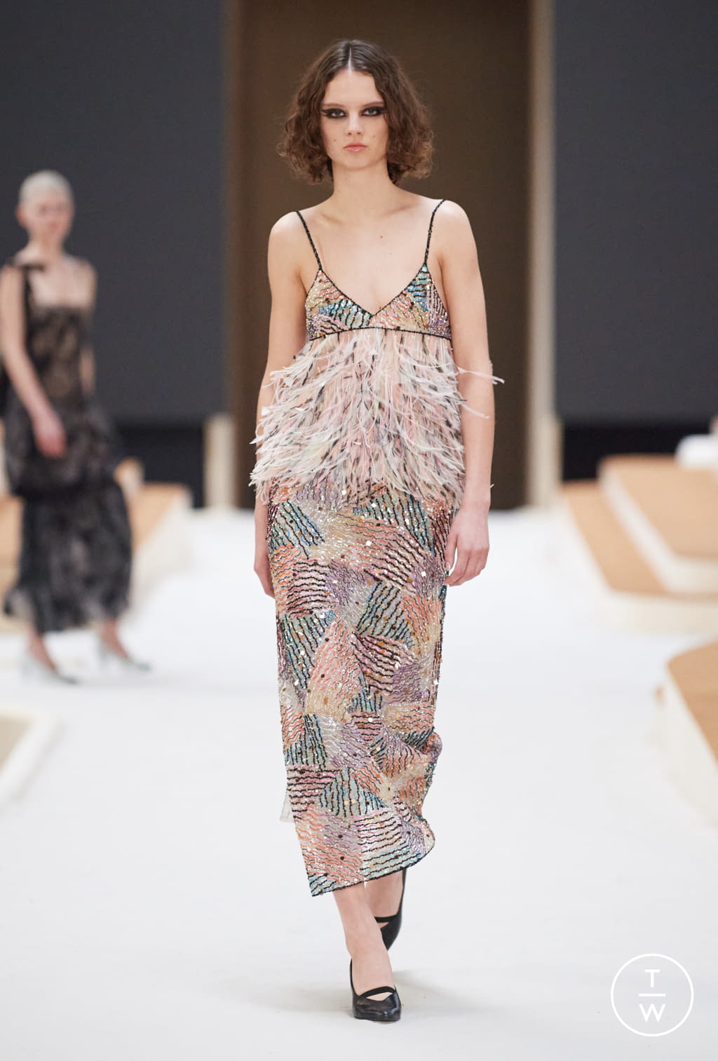 Fashion Week Paris Spring/Summer 2022 look 35 from the Chanel collection 高级定制