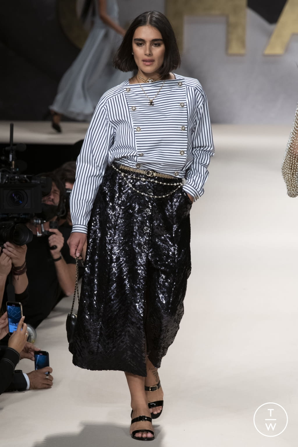 Fashion Week Paris Spring/Summer 2022 look 21 de la collection Chanel womenswear