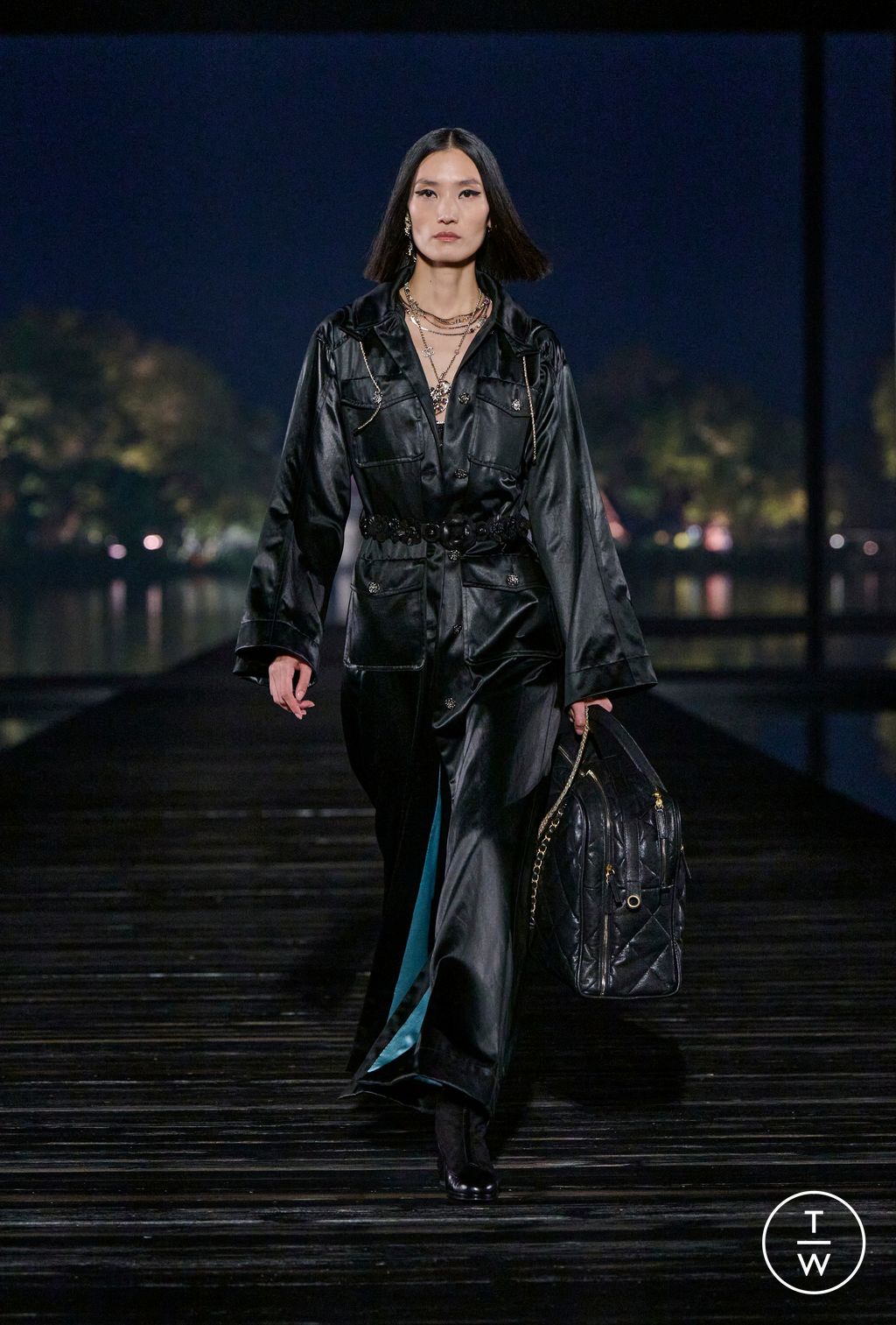 Fashion Week Paris Pre-Fall 2025 look 3 from the Chanel collection womenswear