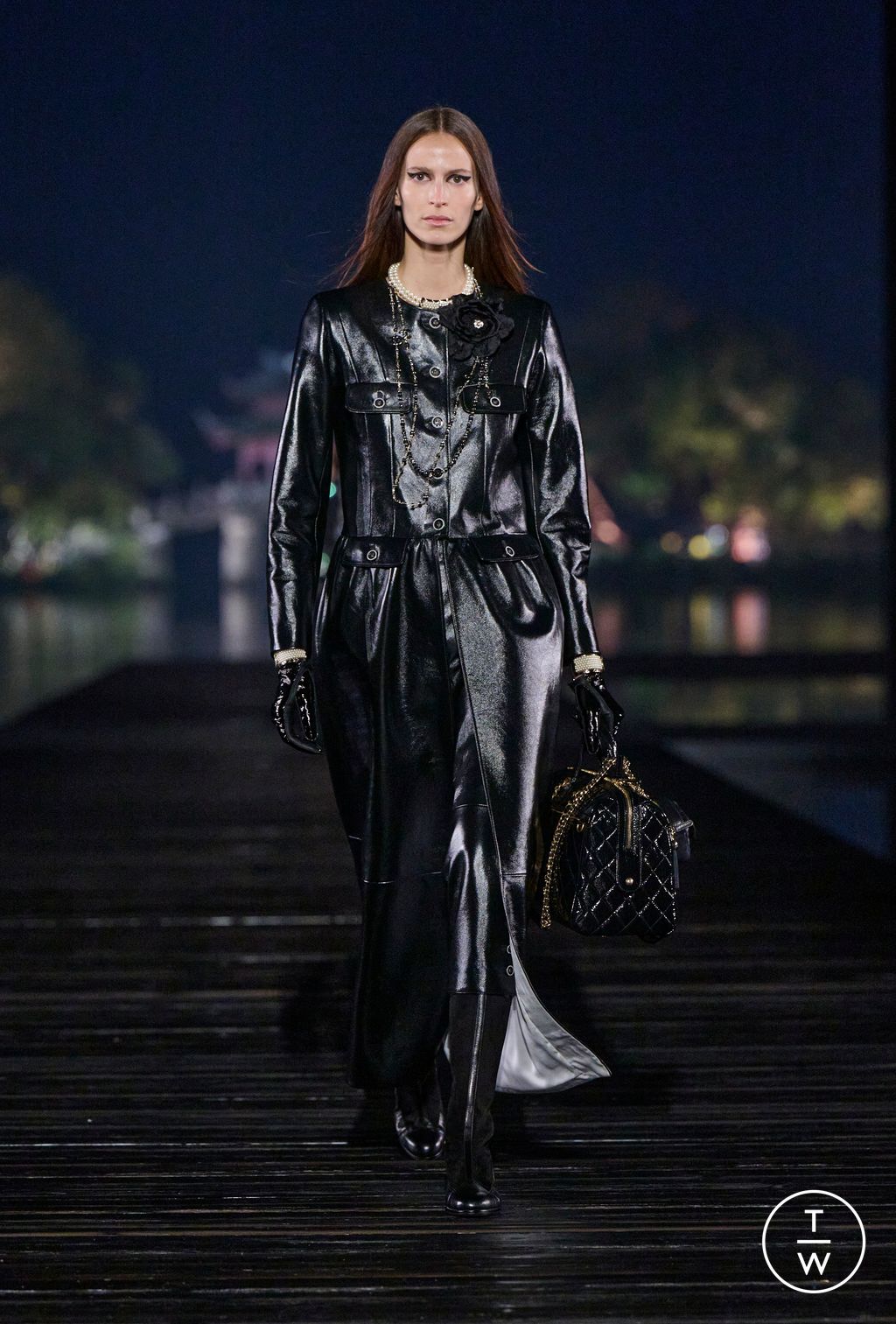 Fashion Week Paris Pre-Fall 2025 look 6 from the Chanel collection womenswear