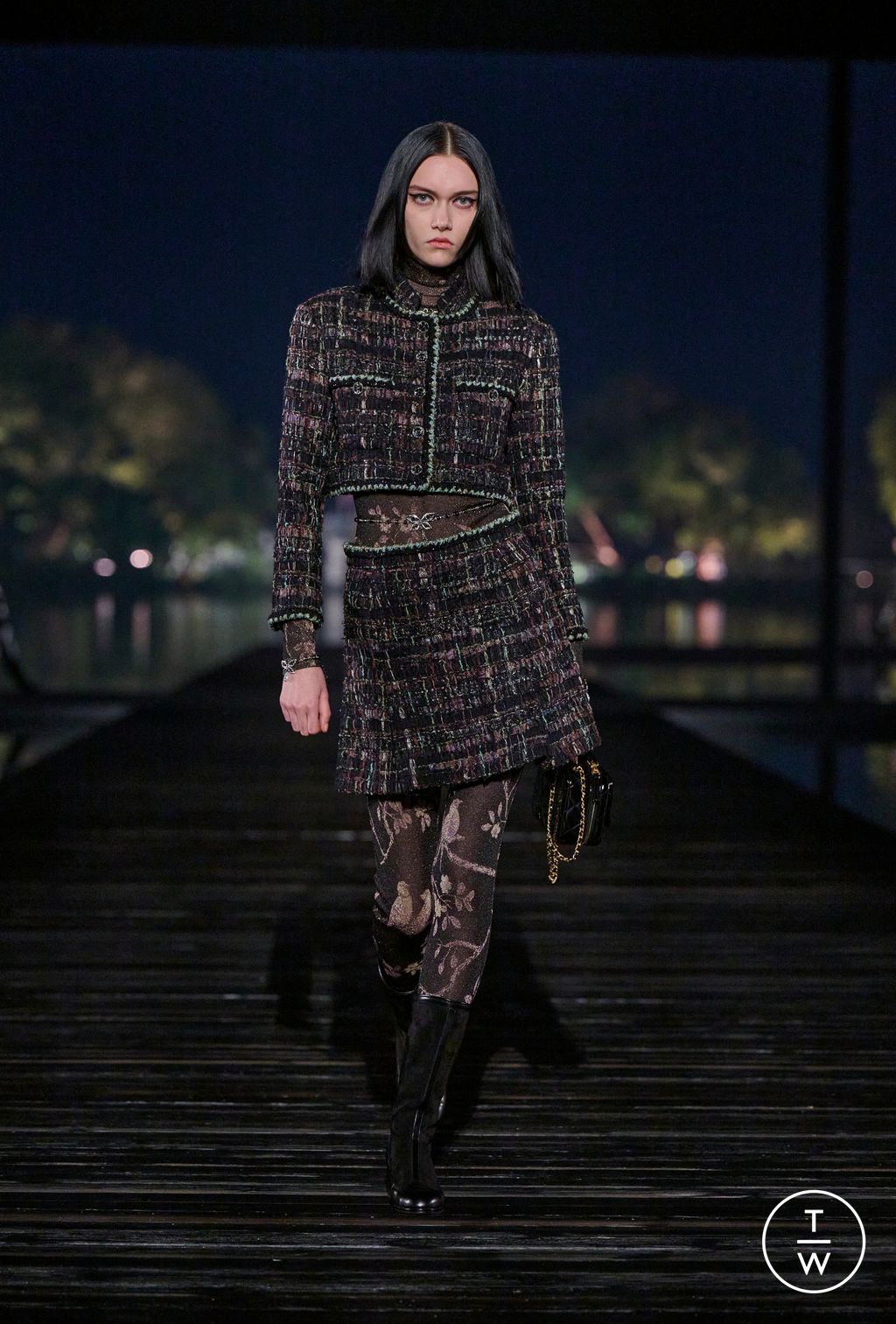 Fashion Week Paris Pre-Fall 2025 look 11 from the Chanel collection womenswear