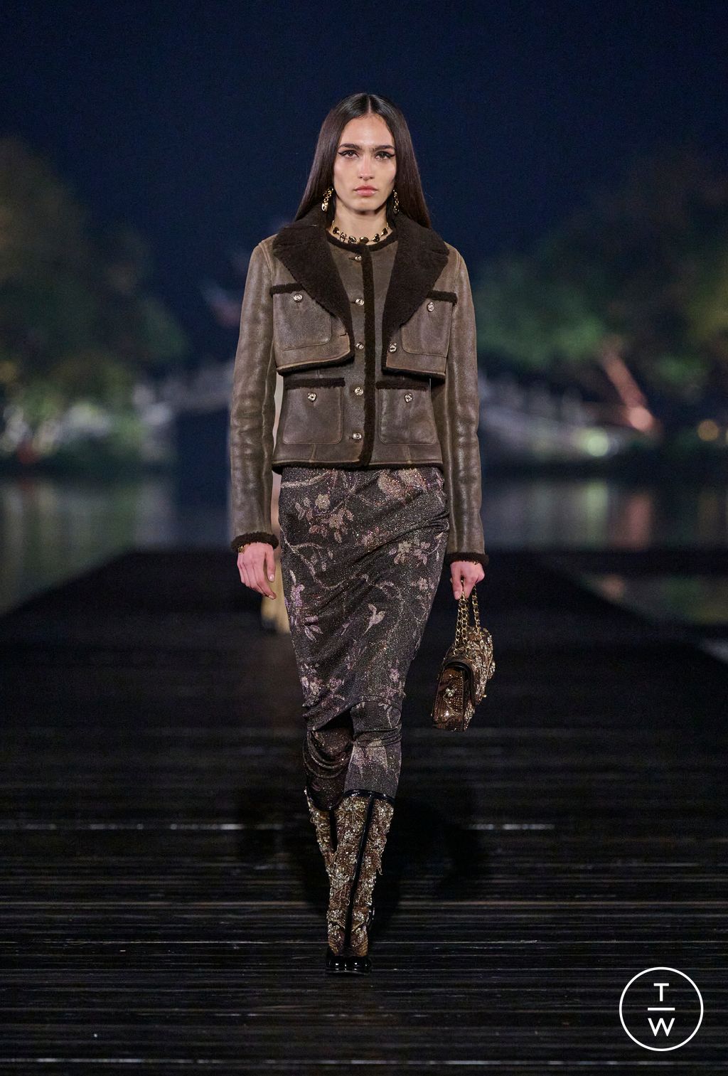 Fashion Week Paris Pre-Fall 2025 look 12 from the Chanel collection womenswear