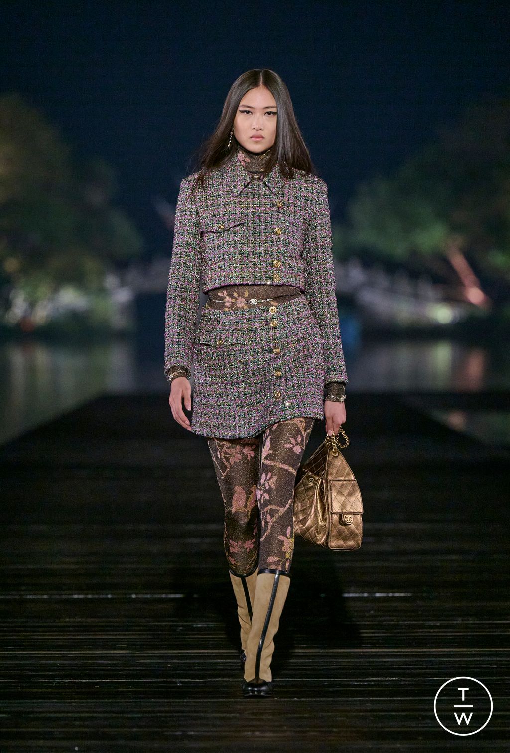 Fashion Week Paris Pre-Fall 2025 look 13 from the Chanel collection womenswear