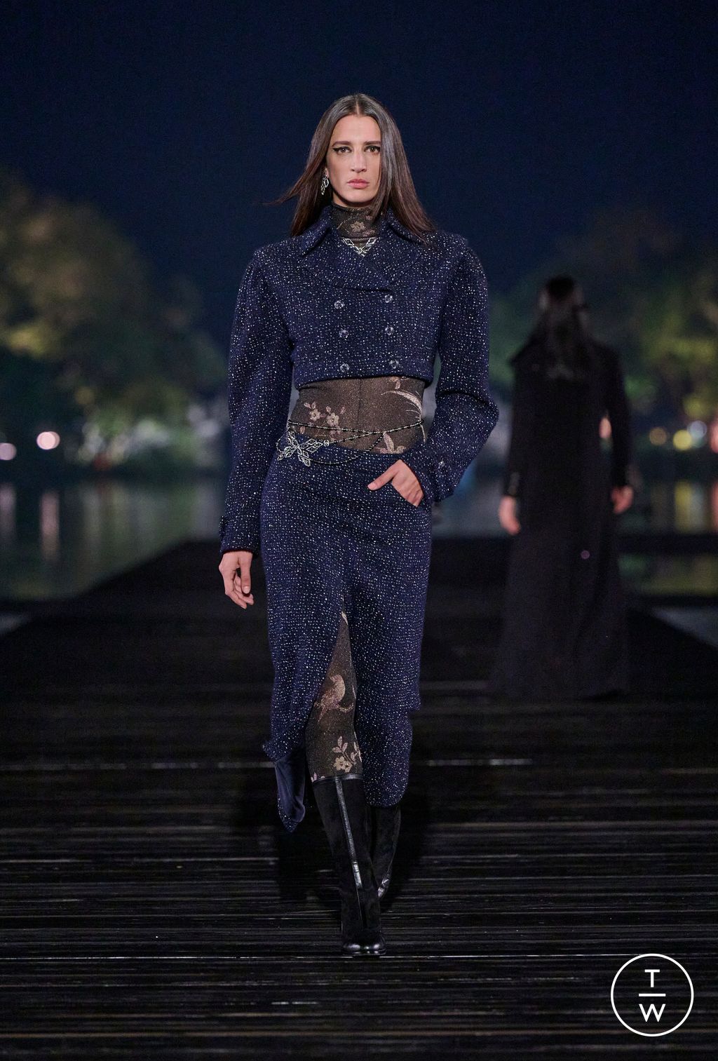 Fashion Week Paris Pre-Fall 2025 look 14 from the Chanel collection womenswear