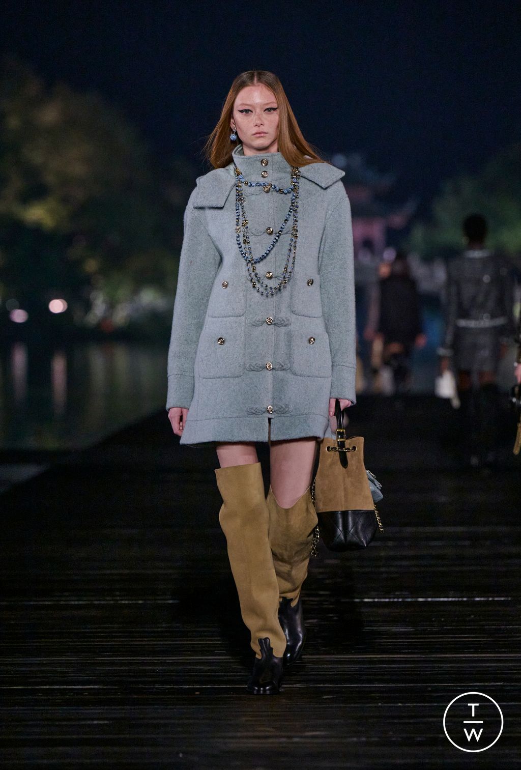 Fashion Week Paris Pre-Fall 2025 look 24 from the Chanel collection womenswear
