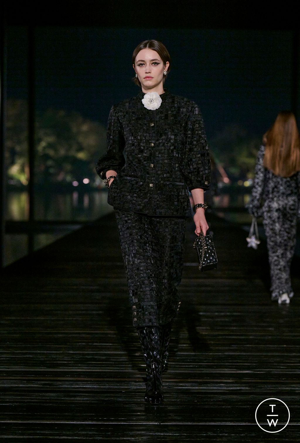 Fashion Week Paris Pre-Fall 2025 look 51 from the Chanel collection womenswear