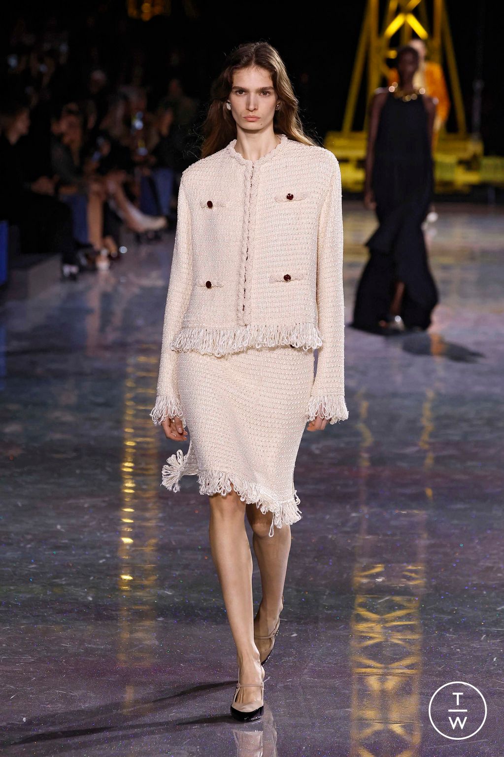 Fashion Week Paris Fall/Winter 2026 look 4 from the Chanel collection 女装