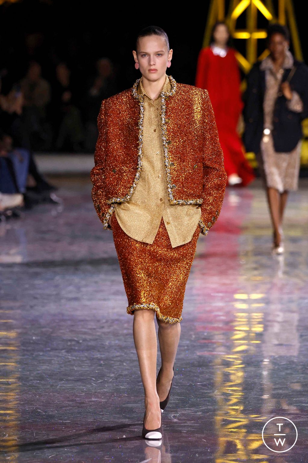 Fashion Week Paris Fall/Winter 2026 look 6 from the Chanel collection 女装