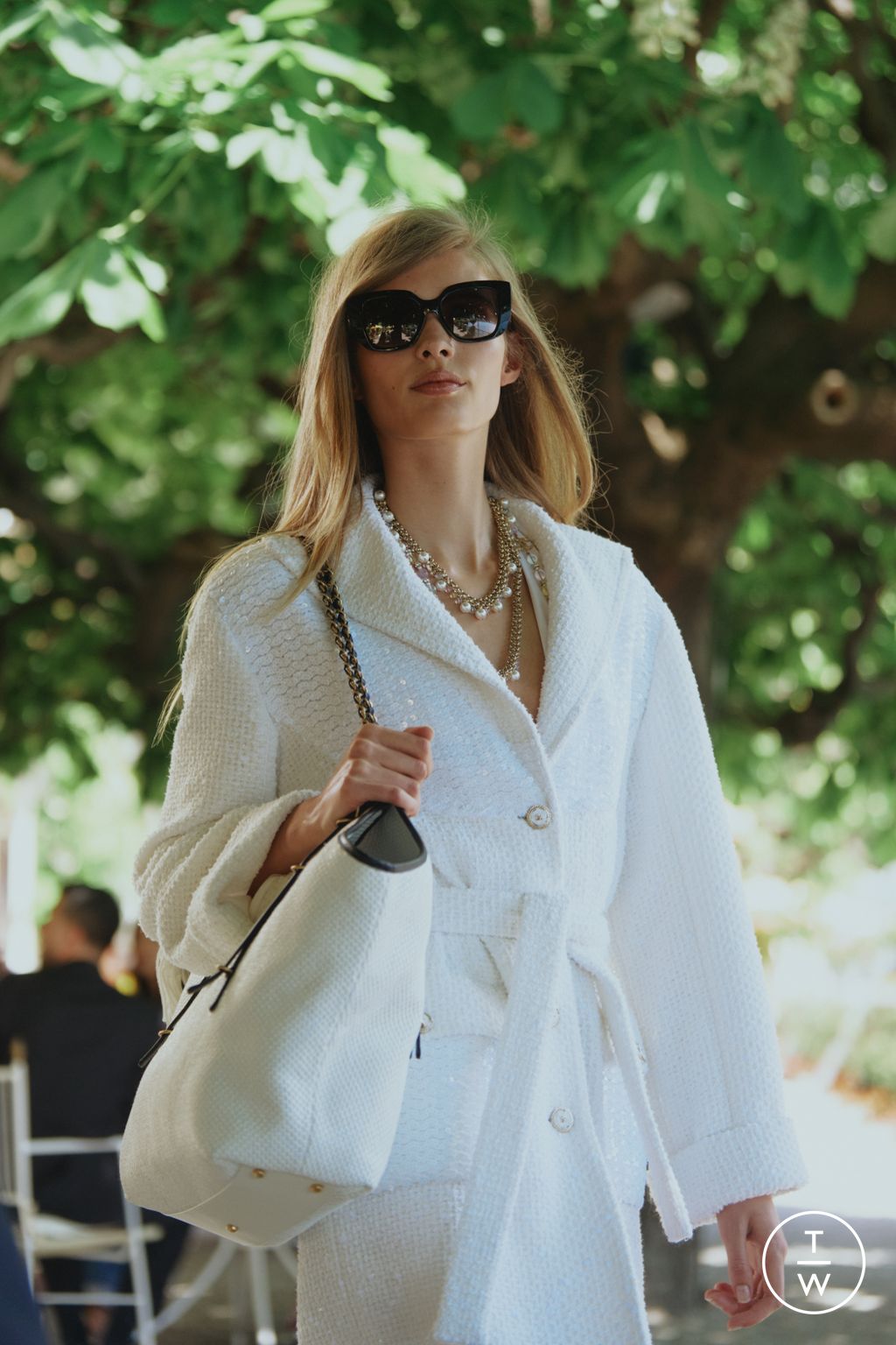 Fashion Week Paris Resort 2026 look 42 from the Chanel collection 女装配饰