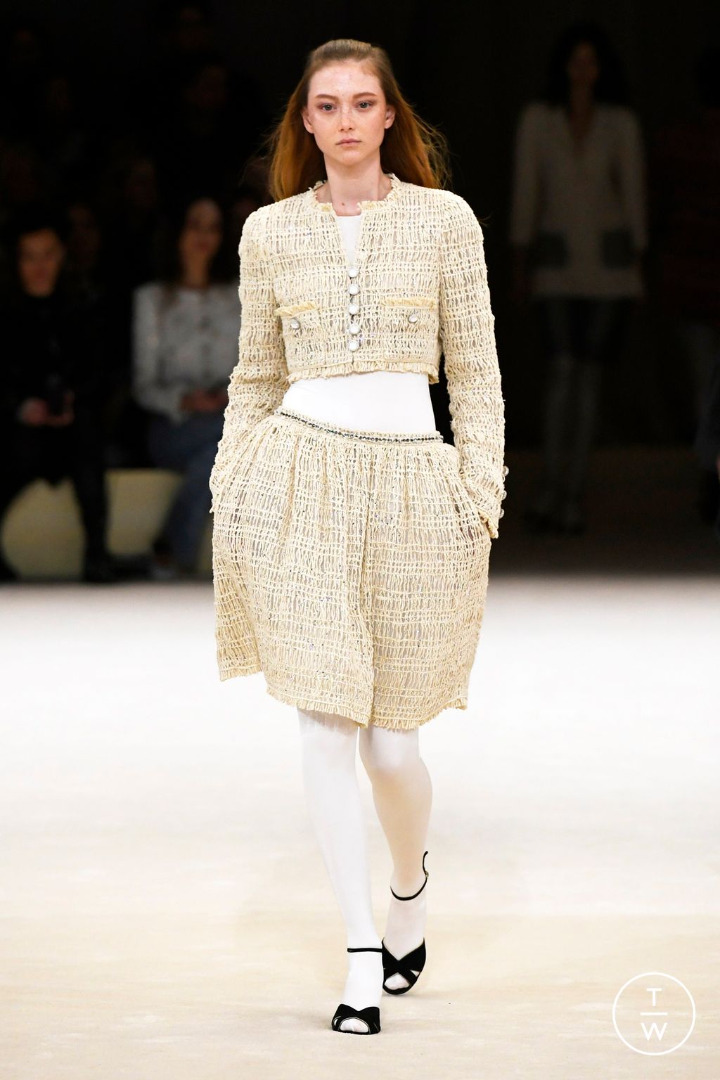 Fashion Week Paris Spring/Summer 2024 look 24 from the Chanel collection couture